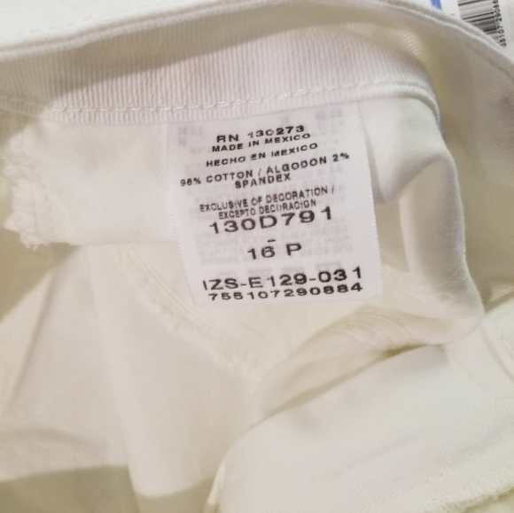 NWT Lee Riders Slender Stretch White Bootcut 16P - Picture 5 of 7